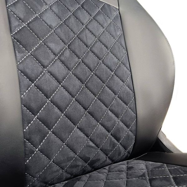 Чехлы Алькантара на Hyundai Getz 2002-2011 г.в. Чехлы Алькантара на Hyundai Getz 2002-2011 г.в.